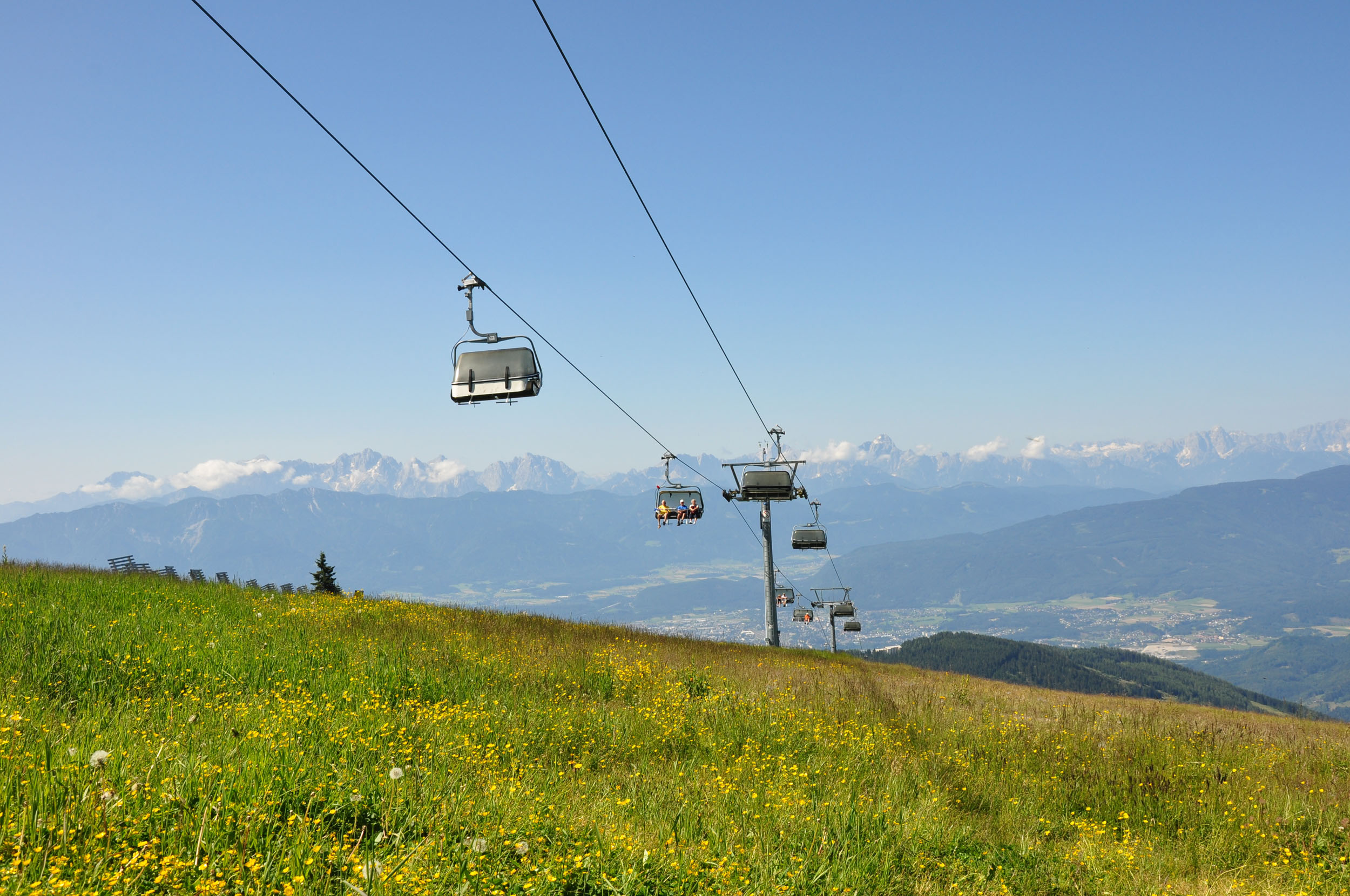 Die Gondel der Gerlitzen Alpe
