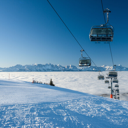 Der Skilift auf der Gerlitzen Alpe
